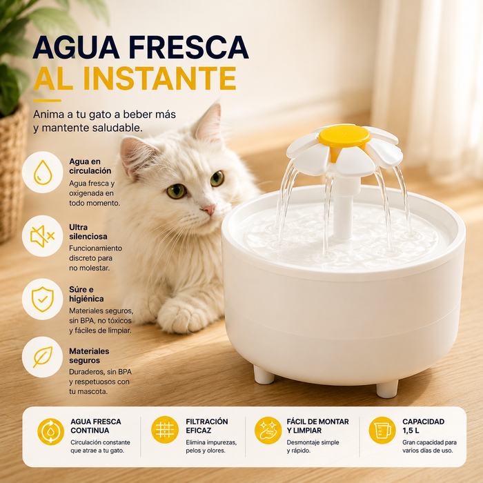 Fuente de agua para gatos FindGear