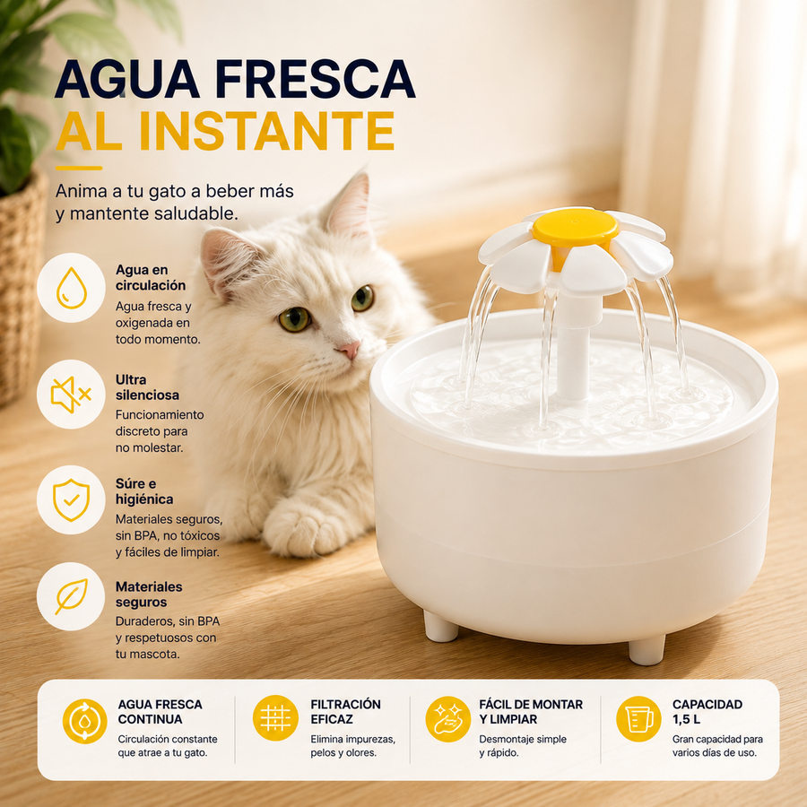 Fuente de agua para gatos FindGear