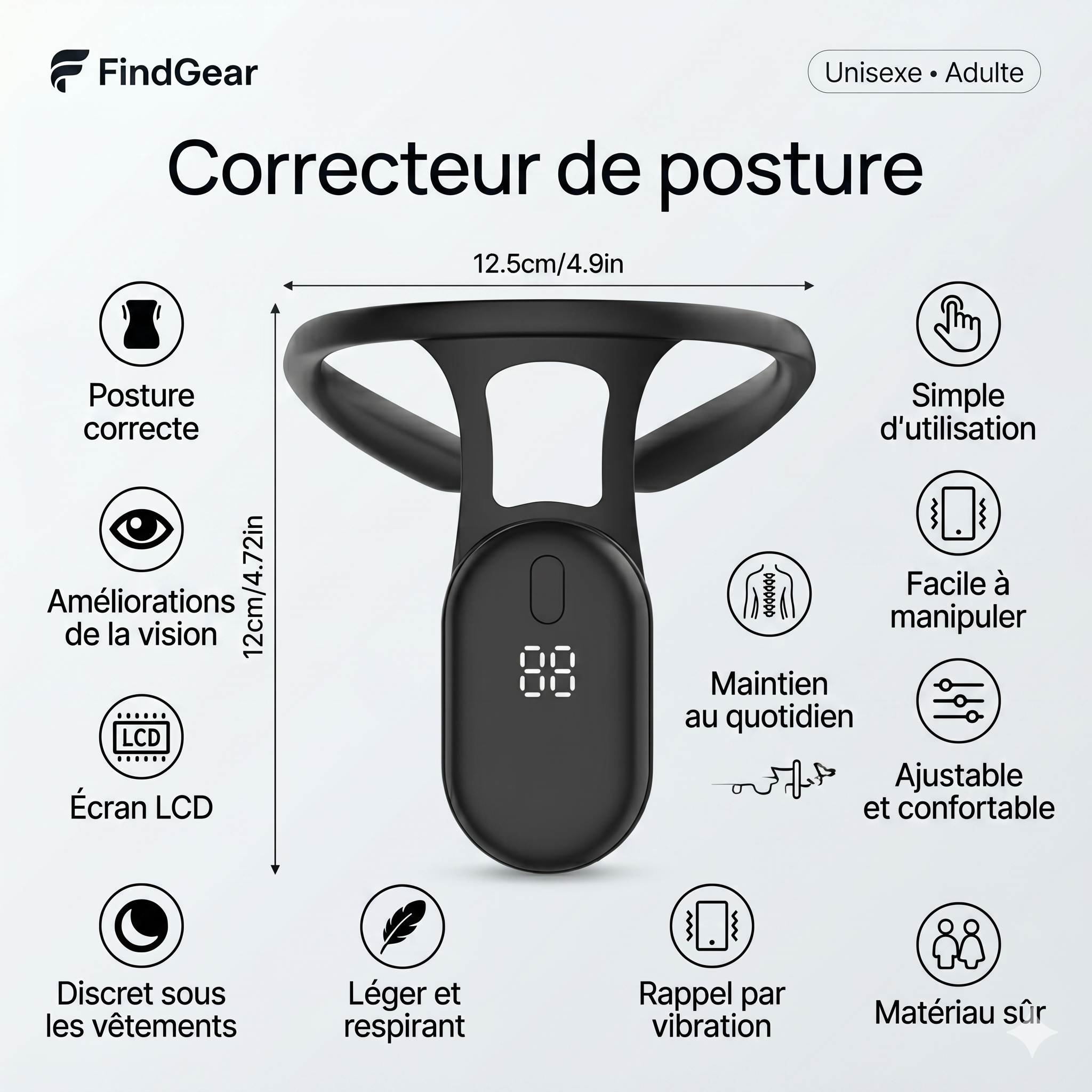 GEAR PRO A7 à micro-vibrations avec capteur gyroscopique