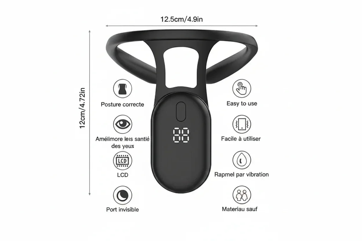 Correcteur De Posture Intelligent GEAR PRO A7 – Redresse Dos & Épaules